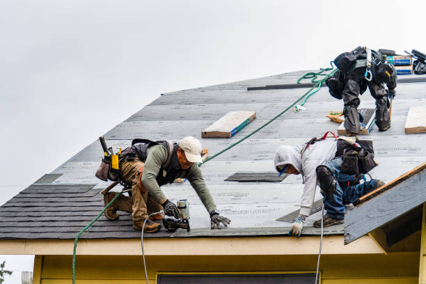 Professional Flat Roof Repair technician working in Princeton, OR